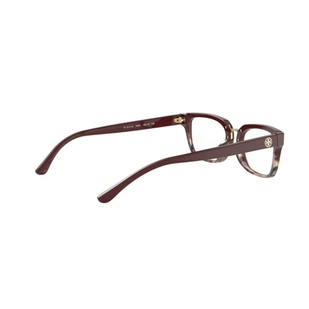Tory Burch Women's Eyeglasses TY2111U-1823 Bordeaux Porcini Tortoise 49-18-141